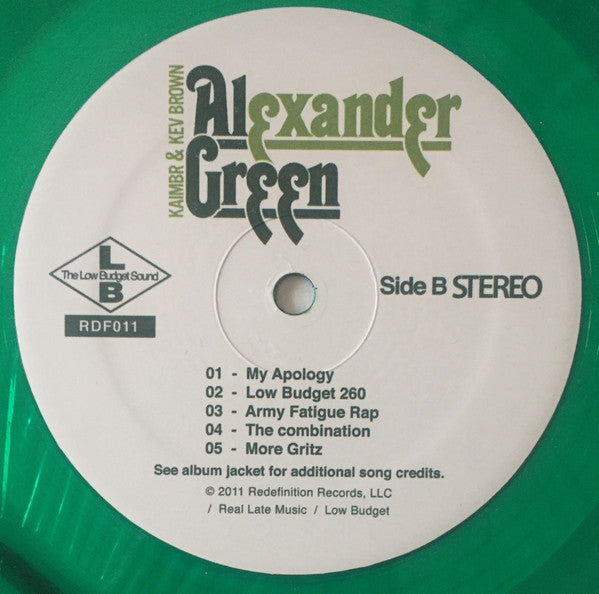 Kaimbr & Kev Brown : The Alexander Green Project (LP, Album, Ltd, Gre + 7", Ltd, Gre)