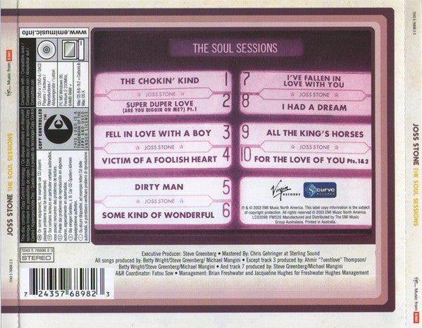 Joss Stone : The Soul Sessions (CD, Album, Copy Prot.)