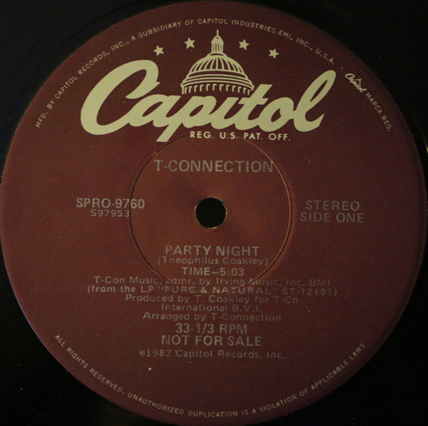 T-Connection : Party Night / The Best Of My Love (12", Promo)
