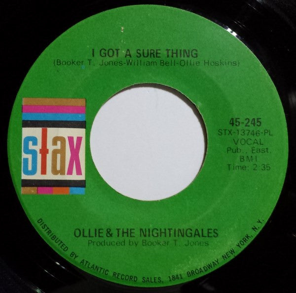 Ollie & The Nightingales : I Got A Sure Thing (7", Single, PL )