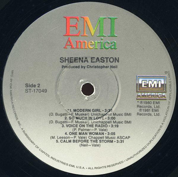 Sheena Easton : Sheena Easton (LP, Album, Win)