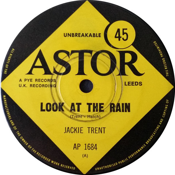 Jackie Trent : Look At The Rain / While The City Sleeps (7", Single)