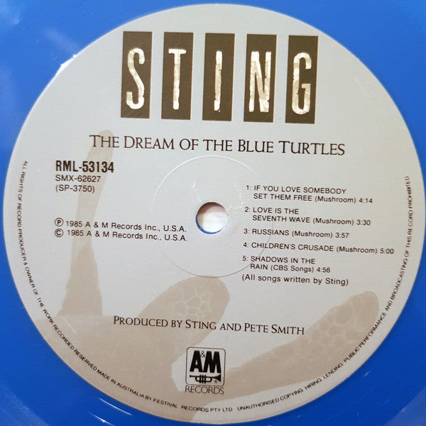 Sting : The Dream Of The Blue Turtles (LP, Album, Ltd, Blu)