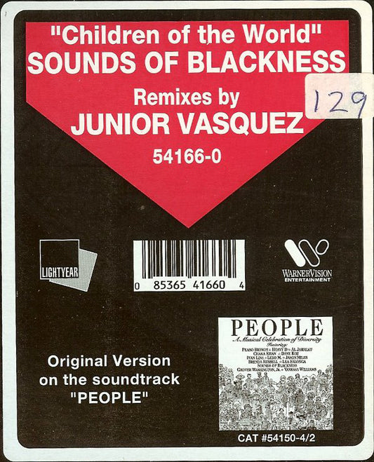 Sounds Of Blackness : Children Of The World (Theme From PEOPLE) - The Junior Vasquez Mixes (12")