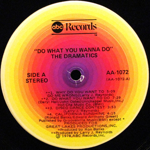 The Dramatics : Do What You Wanna Do (LP, Album, Mon)