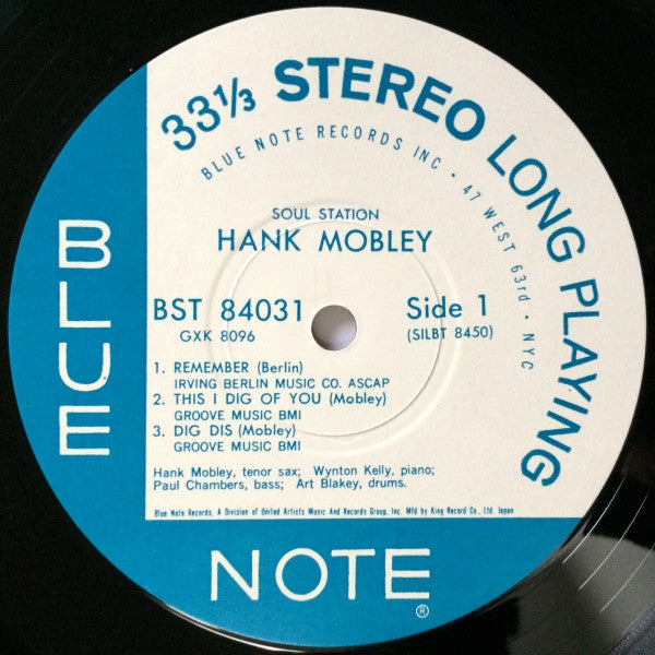 Hank Mobley : Soul Station (LP, Album, RE)