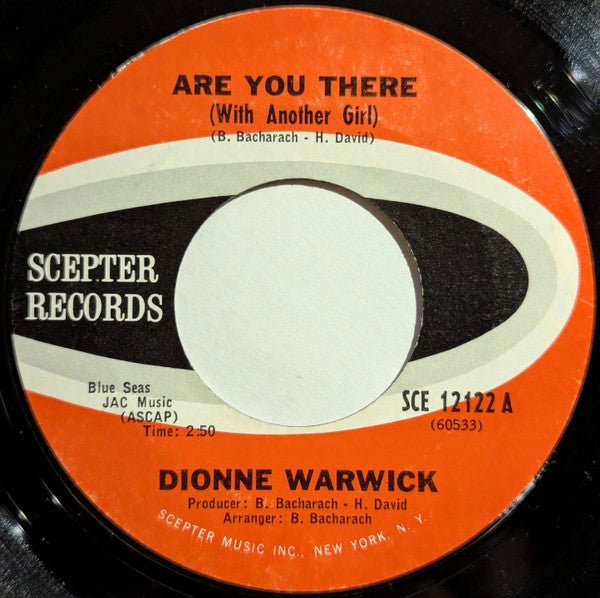Dionne Warwick : Are You There (With Another Girl) / If I Ever Make You Cry (7", Styrene, San)