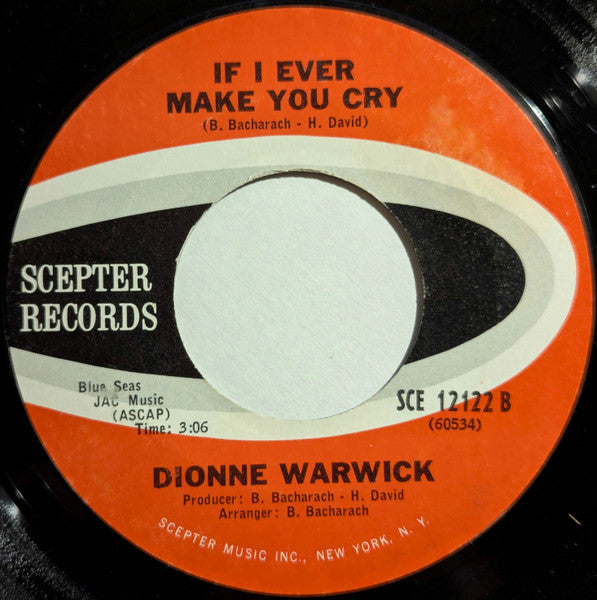 Dionne Warwick : Are You There (With Another Girl) / If I Ever Make You Cry (7", Styrene, San)