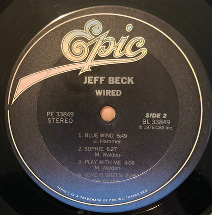 Jeff Beck : Wired (LP, Album, RE, Pit)