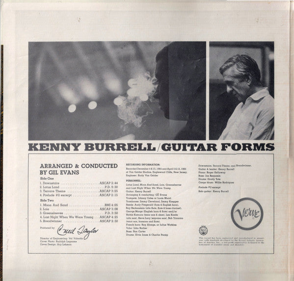 Kenny Burrell : Guitar Forms (LP, Album, Gat)