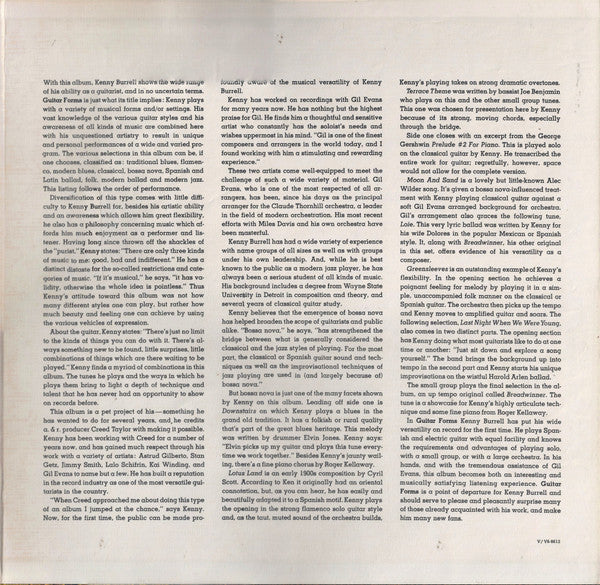 Kenny Burrell : Guitar Forms (LP, Album, Gat)
