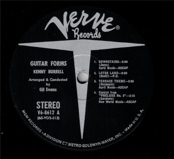 Kenny Burrell : Guitar Forms (LP, Album, Gat)