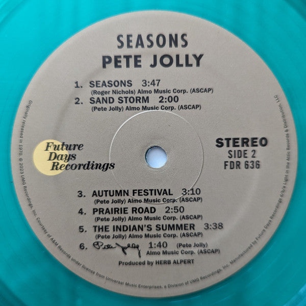 Pete Jolly : Seasons (LP, Album, Ltd, RE, RM, Gre)