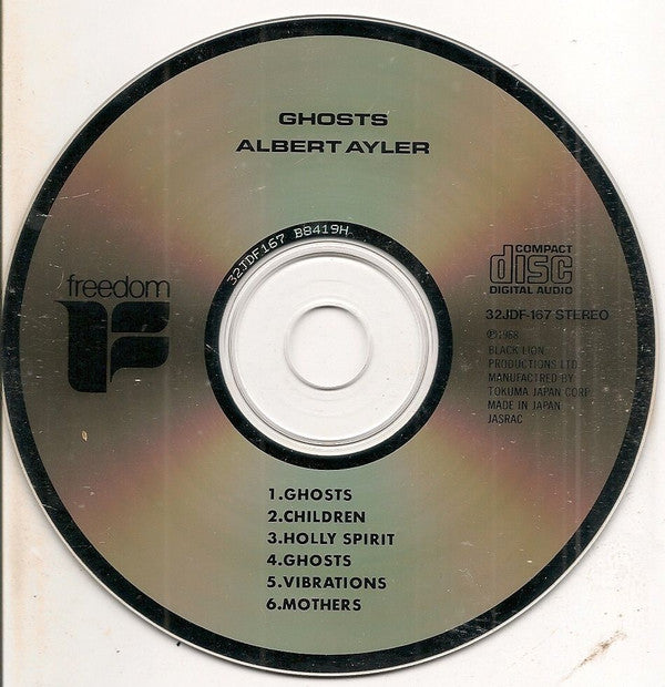 Albert Ayler Quartet Featuring Don Cherry, Gary Peacock And Sonny Murray* : Ghosts (CD, Album, RE)