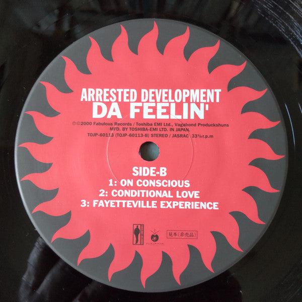 Arrested Development : Da Feelin' (LP, EP, Promo)