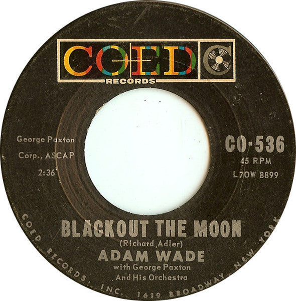 Adam Wade (2) : Speaking Of Her (7")