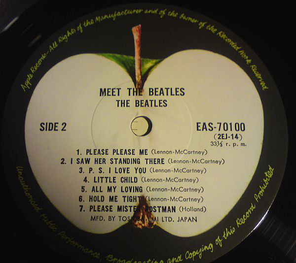 The Beatles = ザ・ビートルズ* : Meet The Beatles! = ビートルズ！ (LP, Album, Mono, RE)
