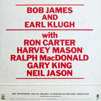 Bob James And Earl Klugh : One On One (LP, Album, Gat)