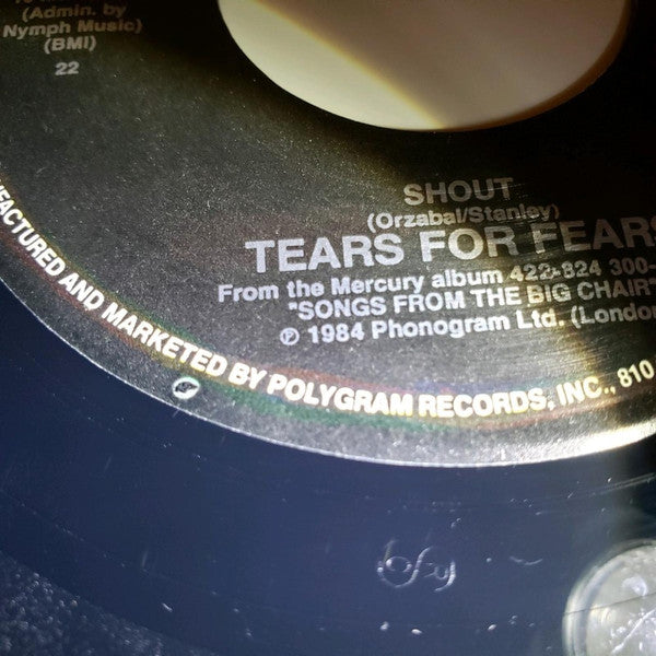 Tears For Fears : Shout (7", Single, Spe)
