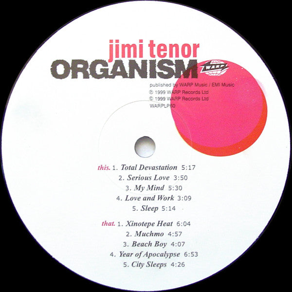 Jimi Tenor : Organism (LP, Album, 180)