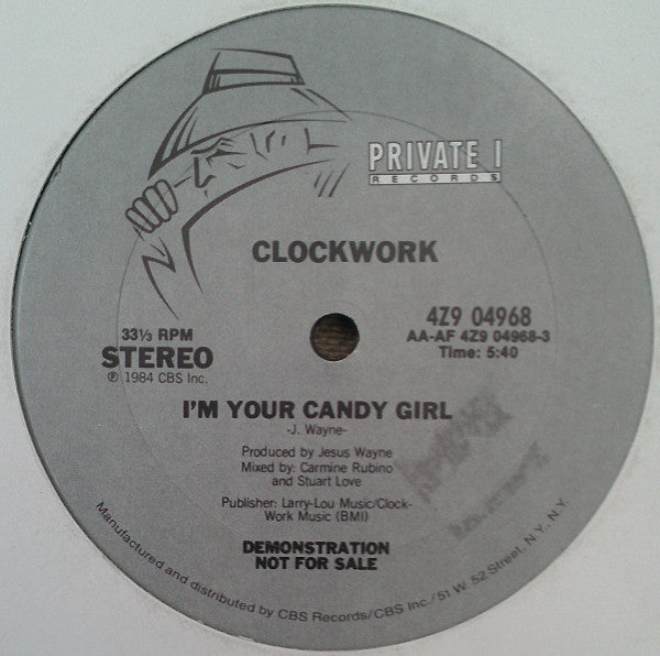 Clockwork (3) : I'm Your Candy Girl (12", Promo)