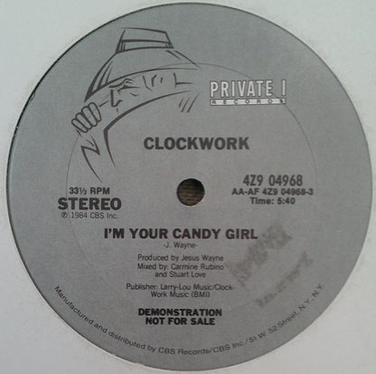 Clockwork (3) : I'm Your Candy Girl (12", Promo)