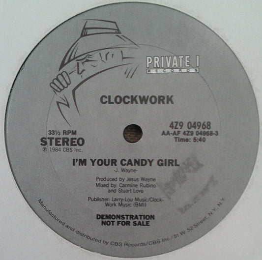 Clockwork (3) : I'm Your Candy Girl (12", Promo)