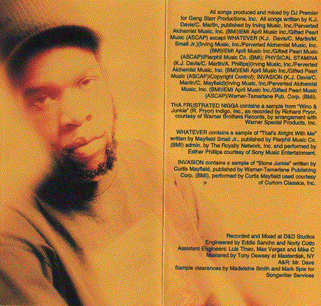 Jeru The Damaja : Wrath Of The Math (Cass, Album, Dol)