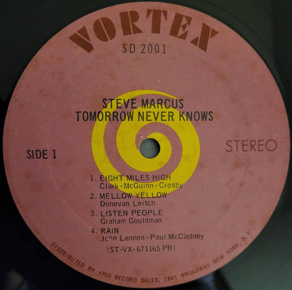 Steve Marcus : Tomorrow Never Knows (LP, Album)