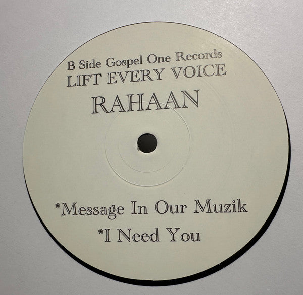 Rahaan : Lift Every Voice (2x12")