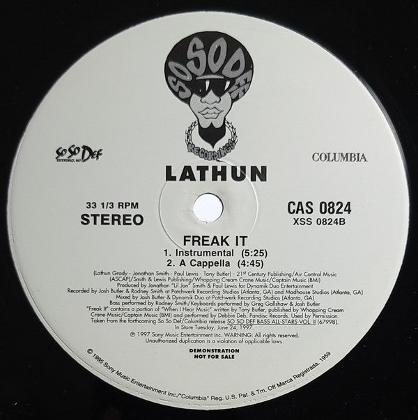 Lathun : Freak It (12", Promo)
