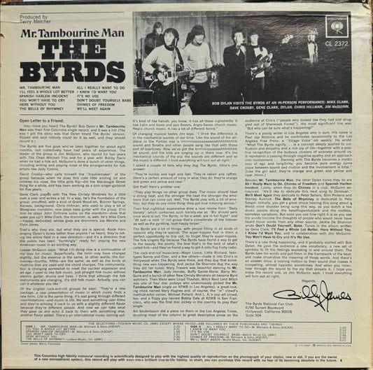 The Byrds : Mr. Tambourine Man (LP, Album, Mono)