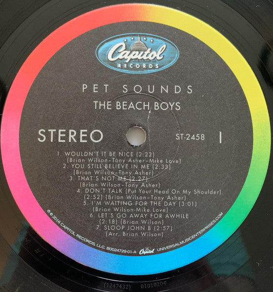 The Beach Boys : Pet Sounds (LP, Album, RE, 50t)