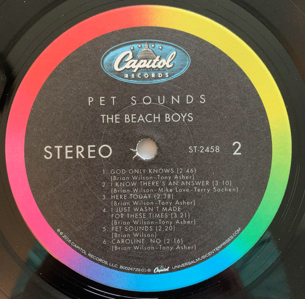 The Beach Boys : Pet Sounds (LP, Album, RE, 50t)