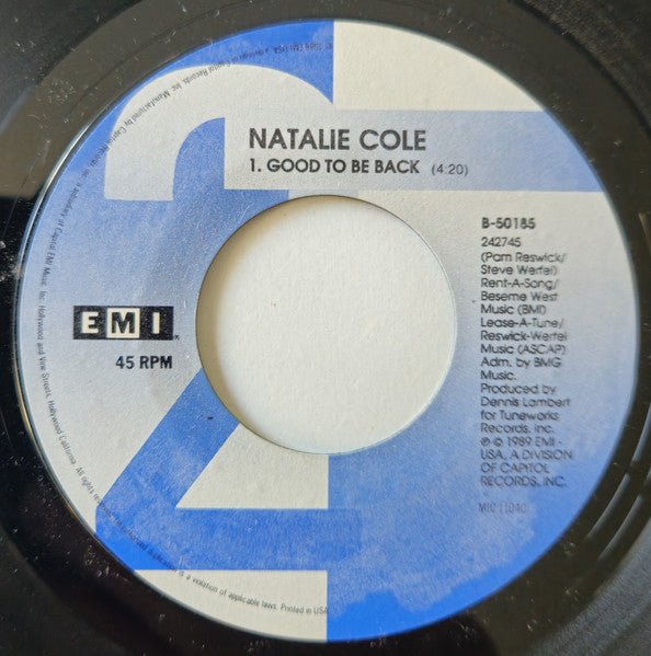 Natalie Cole : Miss You Like Crazy (7", Single, All)
