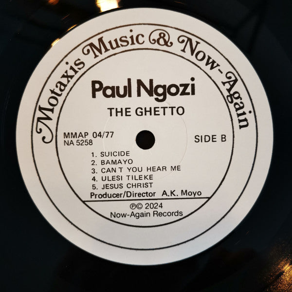 Paul Ngozi : The Ghetto (LP, Album, RE)