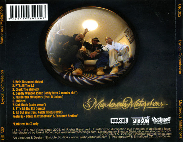 Lyrical Commission : Murderous Metaphors (CD, EP, Enh)