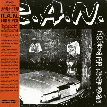 R.A.N. (4) : Gotta Be Lyrical (LP, Album, RE, Gal)