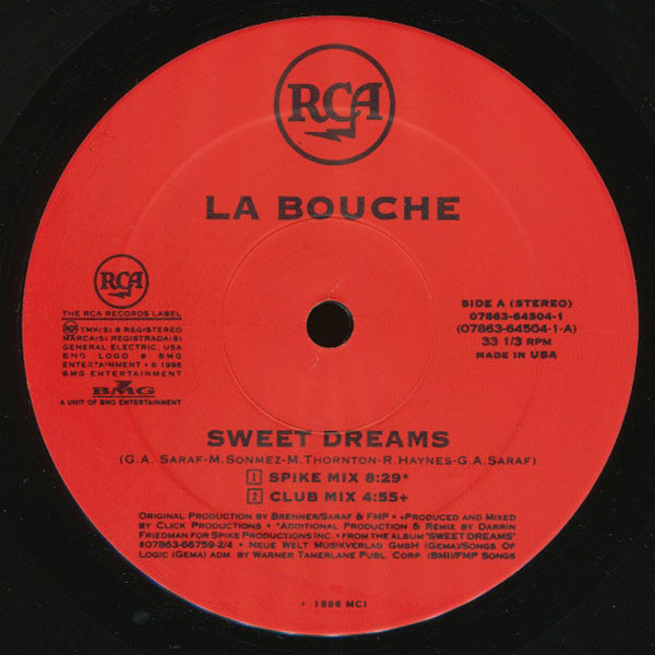 La Bouche : Sweet Dreams (12")