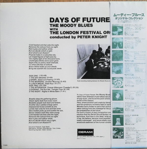 The Moody Blues : Days Of Future Passed (LP, Album, RE)