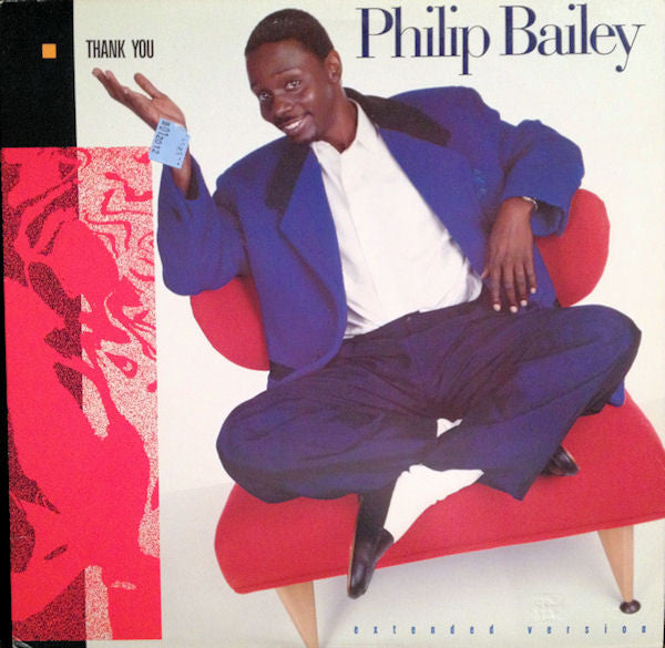 Philip Bailey : Thank You (Extended Version) (12", Single, Promo, Gre)