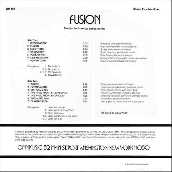 Various : Fusion (LP, Album)