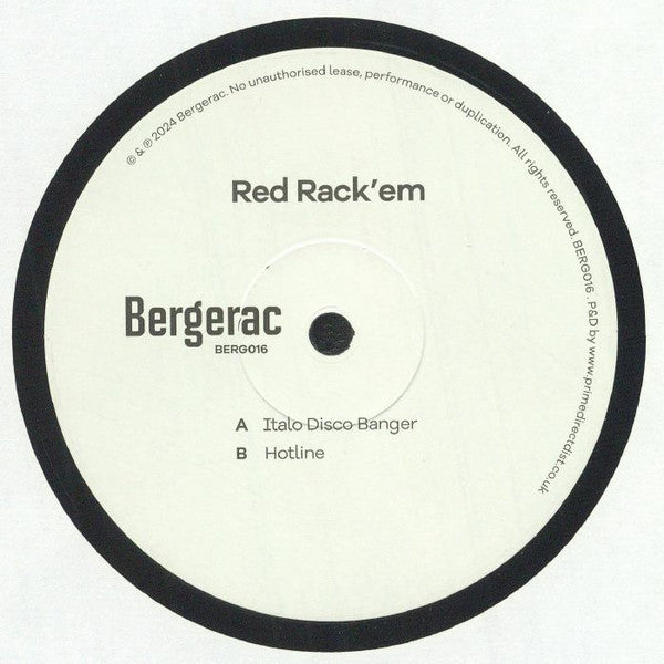 Red Rack'Em : Italo Disco Banger (12")