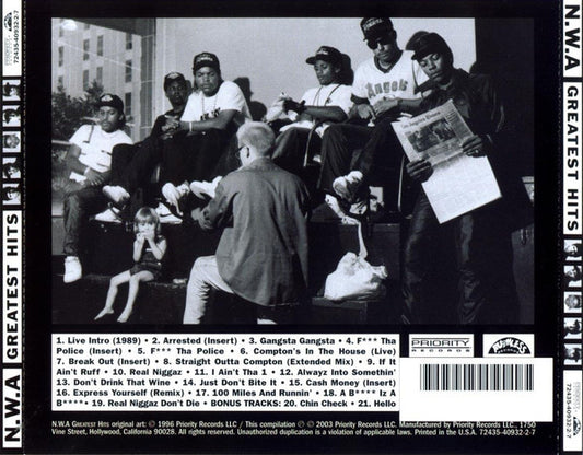 N.W.A* : Greatest Hits (CD, Comp)