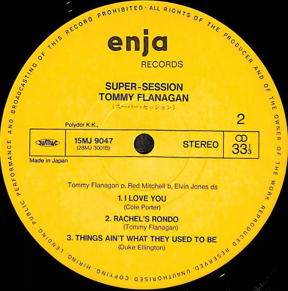 Tommy Flanagan, Red Mitchell, Elvin Jones : Super-Session (LP, Album, RE)