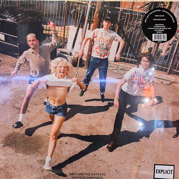 Amyl and The Sniffers : Cartoon Darkness (LP, Album, Car)