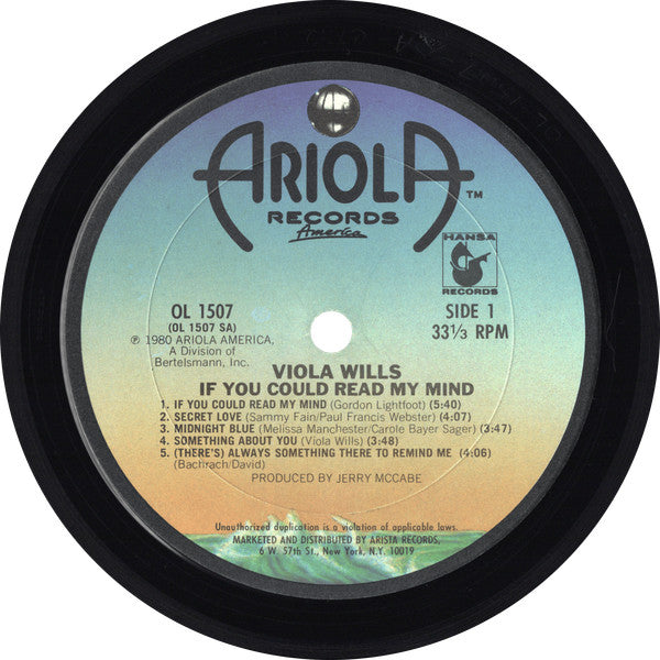 Viola Wills : If You Could Read My Mind (LP, Album, Pit)