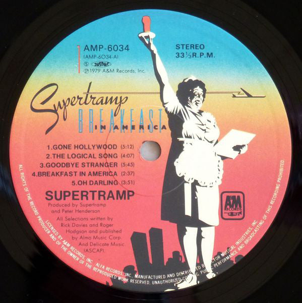 Supertramp : Breakfast In America (LP, Album)