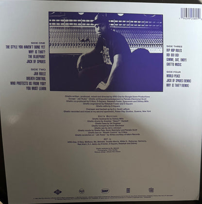 Boogie Down Productions : Ghetto Music: The Blueprint Of Hip Hop (2xLP, Ltd, RE, Blu)