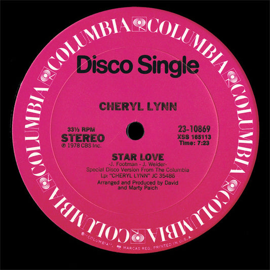 Cheryl Lynn : Got To Be Real / Star Love (12", Single, Pit)